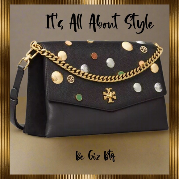 NWT Tory Burch Authentic  Kira Mixed  Materials Embellished Bag Limited Edition - Picture 8 of 16